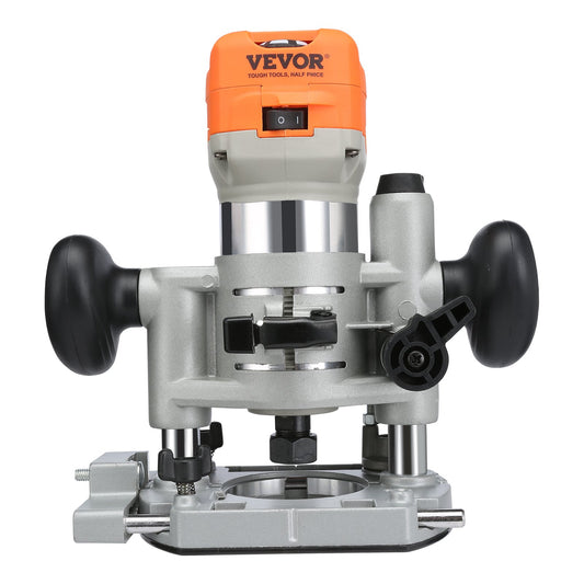Wood Router 1.25HP 800W Plunge Fixed Base 30000RPM 6 Speed