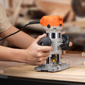 Wood Router 1.25HP 800W Plunge Fixed Base 30000RPM 6 Speed