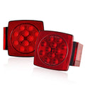 Trailer LED Tail Lights Kit Stop Brake Turn License Plate Waterproof