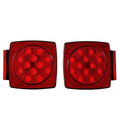 Trailer LED Tail Lights Kit Stop Brake Turn License Plate Waterproof
