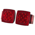 Trailer LED Tail Lights Kit Stop Brake Turn License Plate Waterproof