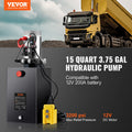 Hydraulic Pump 15 Quart Double Acting DC 12V Dump Trailer