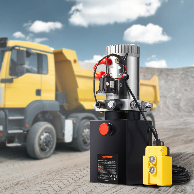 Hydraulic Pump 4 Quart 12V DC Dump Trailer 3200 PSI 0.91 GPM