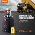 12 Quart Hydraulic Pump 0.91 GPM 3200 PSI DC 12V Dump Trailer