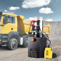 6 Quart Hydraulic Power Unit 12V Dump Trailer Pump 3200 PSI