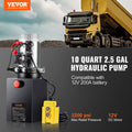 12V Hydraulic Pump 10 Quart Double Acting Dump Trailer 3200 PSI