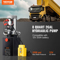 12V Hydraulic Pump 8L Dump Trailer 0.91GPM 3200PSI Power Unit