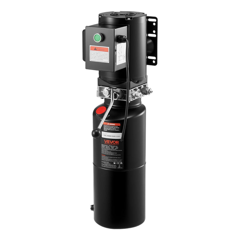 Hydraulic Pump Power Unit 10L 220V 6.3L/min 22MPa Black