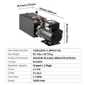 Hydraulic Pump Power Unit 220V 15 Quart 6.3L/min 22MPa Black