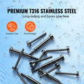 40 Pack Cable Railing Kit T316 Stainless Steel 3.2mm Black