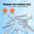 20 Pack Cable Railing Kit 3.2mm T316 Stainless Steel Hardware
