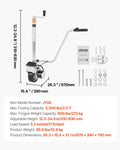 Electric Trailer Dolly 2.5T 380W 12V Motorized Jockey Wheel Caravan