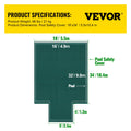 Giselle Pool Safety Cover 16x32ft Rectangle Inground Green Mesh
