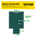 Safety Pool Cover 18x36ft Green Mesh Inground w/ End Steps