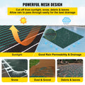 Artiss 20x40ft Rectangle Inground Pool Safety Cover Green Mesh Steps