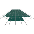Artiss 20x40ft Rectangle Inground Pool Safety Cover Green Mesh Steps