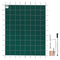 Artiss 20x40ft Rectangle Inground Pool Safety Cover Green Mesh Solid