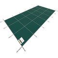 Artiss 20x40ft Rectangle Inground Pool Safety Cover Green Mesh Solid