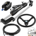 Hydraulic Boat Steering Kit 300HP Helm Pump 4267mm Hose