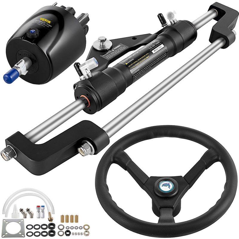 Hydraulic Boat Steering Kit 300HP Helm Pump System