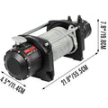 Hydraulic Winch 4535kg 24m Steel Cable Mechanical Lock