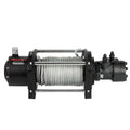 Hydraulic Winch 4535kg 24m Steel Cable Mechanical Lock