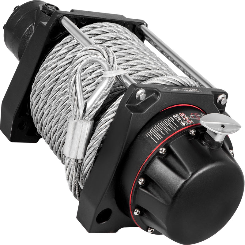 Industrial Hydraulic Winch 9071kg 24m Steel Cable Mechanical Lock