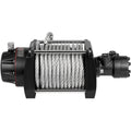 Industrial Hydraulic Winch 9071kg 24m Steel Cable Mechanical Lock