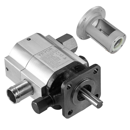 Hydraulic Wood Log Splitter Pump Kit, 13 GPM, 2 Stage 4000 PSI Aluminum Hydraulic Gear Pump, with Coupling Installation Base 1/2'' NPT Outlet 3600 RPM, for Small Engine Mounting Log Splitter