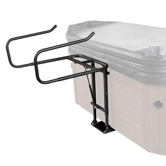 Hot Tub Cover Lift, Spa Cover Lift, Hydraulic, Height 84.07cm - 104.9cm Width 134.87cm - 234.95cm Adjustable, Installed Underneath on one Sides, Suitable for Various Sizes of Hot Tubs, Spa