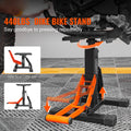 Dirt Bike Lift Stand, Motorcycle Jack Lift Stand 440 lbs Capacity and Hydraulic Lift Operation, Adjustable Height Hoist Table, for Dirt Pit Bike Repair, Maintenance, Dirt Bike Accessories