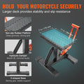 Motorcycle Jack Lift Stand 440lbs Hydraulic Adjustable Height
