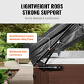 Hot Tub Cover Lift, Spa Cover Lift, Hydraulic, Width 175.26cm - 254.11cm Adjustable, Installed on Both Sides at the Top, Suitable for Various Sizes of Rectangular Bathtubs, Hot Tubs, Spa