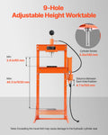 20 Tonne Hydraulic Shop Press with Plate for Bending