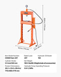 20 Tonne Hydraulic Shop Press with Plate for Bending