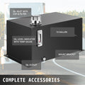 Hydraulic Oil Reservoir Tank 10 Gallon Steel Temp Gauge