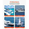 Hydraulic Steering Kit, 90 HP, Hydraulic Steering Helm Pump & Cylinder, with 6.9 MPa/1000 psi Max Working Pressure, Aluminum Alloy Housing, Check Valve, for Outboards Fishing Boats Sailboats