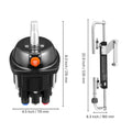 Hydraulic Steering Kit, 90 HP, Hydraulic Steering Helm Pump & Cylinder, with 6.9 MPa/1000 psi Max Working Pressure, Aluminum Alloy Housing, Check Valve, for Outboards Fishing Boats Sailboats