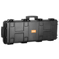 VEVOR Rifle Hard Case 42in Waterproof 2-Gun Lockable w/Wheels