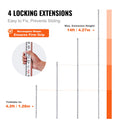Aluminium 14ft Telescopic Measuring Rod 4 Section Survey Level Stick