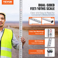 Measuring Rod 16ft Telescopic 4 Section 1/10ft Grade w Bag