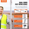 Aluminum Telescopic Measuring Rod 18ft 6 Section Double-Sided Scale