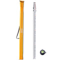 Aluminum Telescopic Measuring Rod 18ft 6 Section Double-Sided Scale