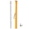 Aluminum Grade Rod, 9-Feet/8ths 3 Sections Telescopic Measuring Rod, Double-Sided Scale 1/8in Leveling Rod Stick,Aluminum Alloy Survey Rod with Bubble Level &Carrying Bag for Houses,Walls,Floors
