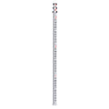 Aluminum Grade Rod, 9-Feet/8ths 3 Sections Telescopic Measuring Rod, Double-Sided Scale 1/8in Leveling Rod Stick,Aluminum Alloy Survey Rod with Bubble Level &Carrying Bag for Houses,Walls,Floors
