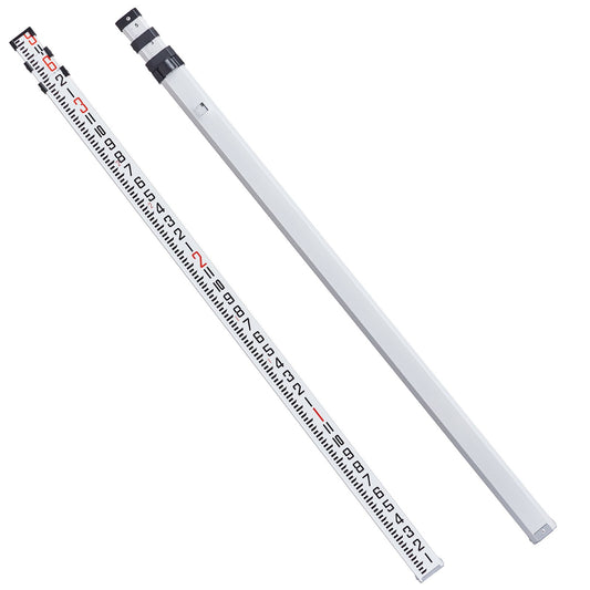 Aluminium 9ft Telescopic Measuring Rod 3 Section Leveling Survey Stick