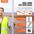 Aluminium 9ft Telescopic Measuring Rod 3 Section Leveling Survey Stick