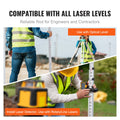 Aluminium 9ft Telescopic Measuring Rod 3 Section Leveling Survey Stick