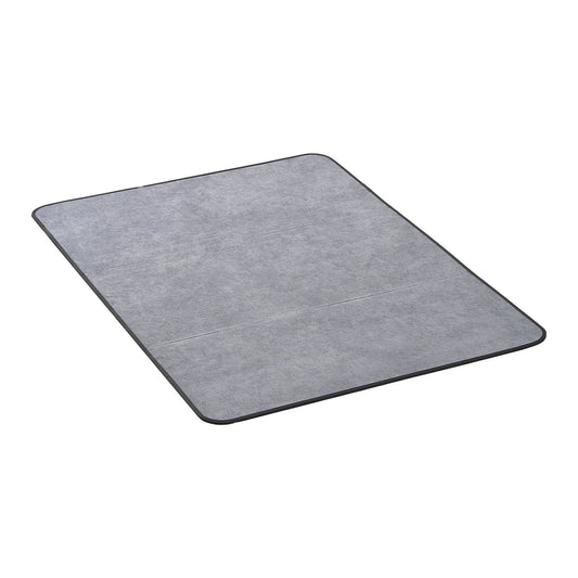 Chair Mat 915x1225mm Hard Floor Grey Corduroy Non-Slip
