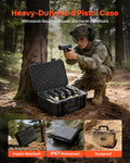 Hard Pistol Case Waterproof XPE Foam 404x319x192mm TSA Compliant